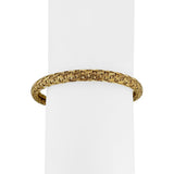 18k Yellow Gold 24g Solid Heavy Vintage Woven Mesh Bracelet Italy 7"
