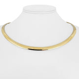 14k Yellow Gold 41.3g Solid Heavy 6mm Omega Link Necklace Italy 18"