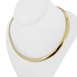 14k Yellow Gold 41.3g Solid Heavy 6mm Omega Link Necklace Italy 18"