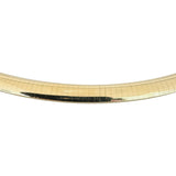 14k Yellow Gold 41.3g Solid Heavy 6mm Omega Link Necklace Italy 18"