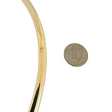 14k Yellow Gold 41.3g Solid Heavy 6mm Omega Link Necklace Italy 18"