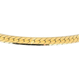 14k Yellow Gold 49g Solid Thick 7mm Herringbone Link Necklace Italy 20"