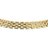 14k Yellow Gold 48g Heavy Solid Polished 10mm Panther Link Necklace Italy 16"