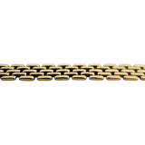 14k Yellow Gold 48g Heavy Solid Polished 10mm Panther Link Necklace Italy 16"