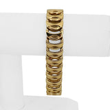 14k Yellow Gold 36.3g Heavy Polished 16mm Fancy Link Bracelet Italy 8"