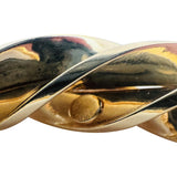 14k Yellow Gold 20.4g Ladies Large 9mm Spiral Bangle Bracelet Israel 7.25"