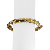 14k Yellow Gold 20.4g Ladies Large 9mm Spiral Bangle Bracelet Israel 7.25"