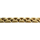 14k Yellow Gold 19.4g Vintage Polished 12.5mm Panther Link Bracelet Italy 7"