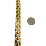14k Yellow Gold 19.4g Vintage Polished 12.5mm Panther Link Bracelet Italy 7"