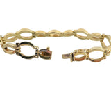 14k Yellow Gold 13.5g Ladies Polished 12mm Fancy Link Bracelet Italy 7"