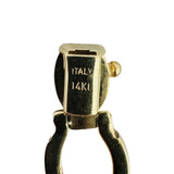 14k Yellow Gold 13.5g Ladies Polished 12mm Fancy Link Bracelet Italy 7"