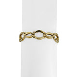 14k Yellow Gold 13.5g Ladies Polished 12mm Fancy Link Bracelet Italy 7"