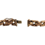 14k Rose Gold 9.4g Ladies Vintage 8mm Fancy Link Bracelet Italy 7"