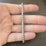 14k White Gold and 3.5cttw Diamond Tennis Bracelet 7"