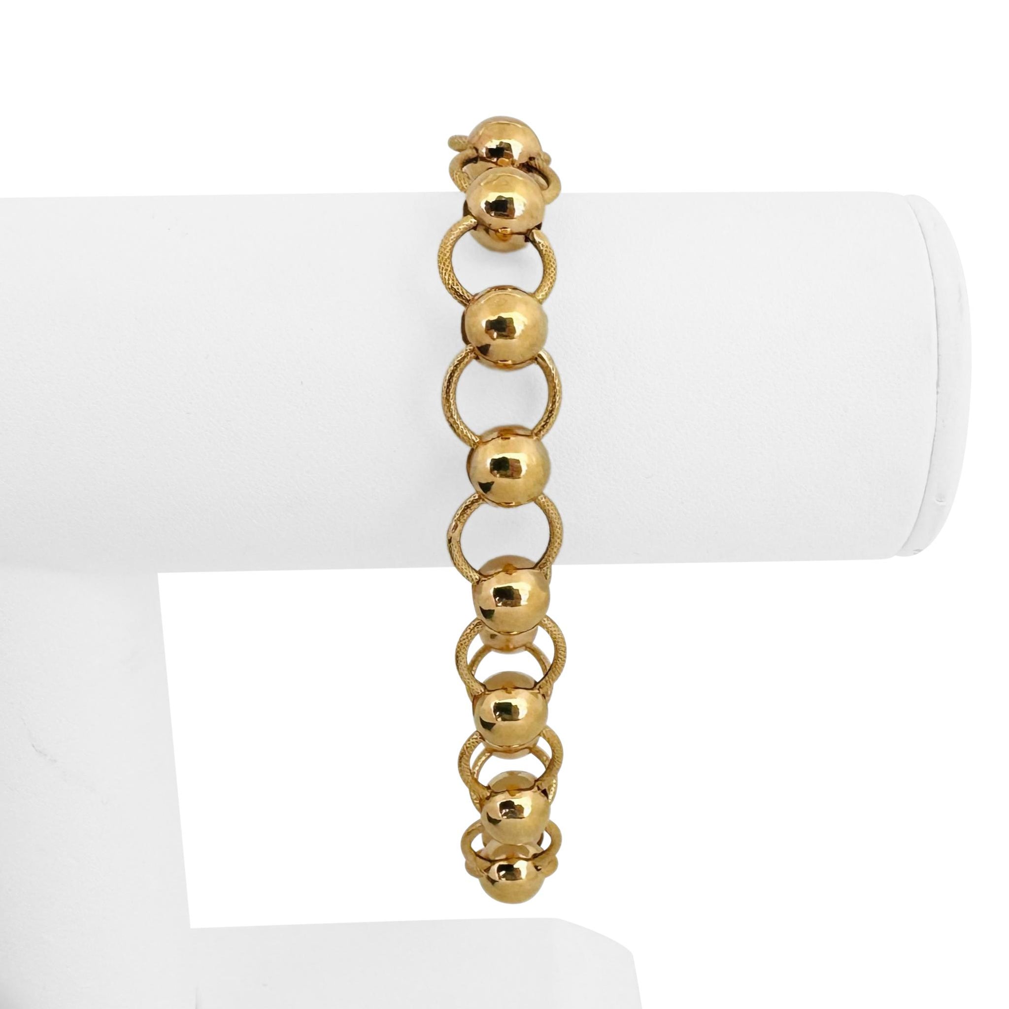 19k Portuguese Yellow Gold 15.7g Vintage Ladies Fancy Link