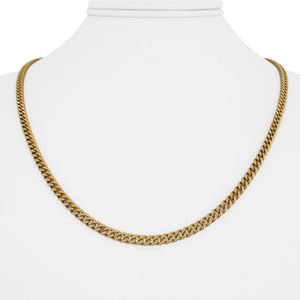 18k Yellow Gold 24.5g Solid Vintage UnoArre Curb Link Chain Necklace Italy 20"