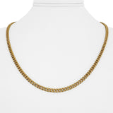 18k Yellow Gold 24.5g Solid Vintage UnoArre Curb Link Chain Necklace Italy 20"