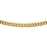 18k Yellow Gold 24.5g Solid Vintage UnoArre Curb Link Chain Necklace Italy 20"