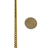 18k Yellow Gold 24.5g Solid Vintage UnoArre Curb Link Chain Necklace Italy 20"