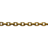 18k Yellow Gold 26g Solid Heavy 3.5mm Cable Link Chain Necklace 26"