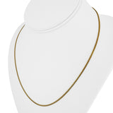 18k Yellow Gold 6.6g Solid Thin 2mm Vintage Curb Link Chain Necklace 19"