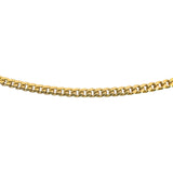 18k Yellow Gold 6.6g Solid Thin 2mm Vintage Curb Link Chain Necklace 19"