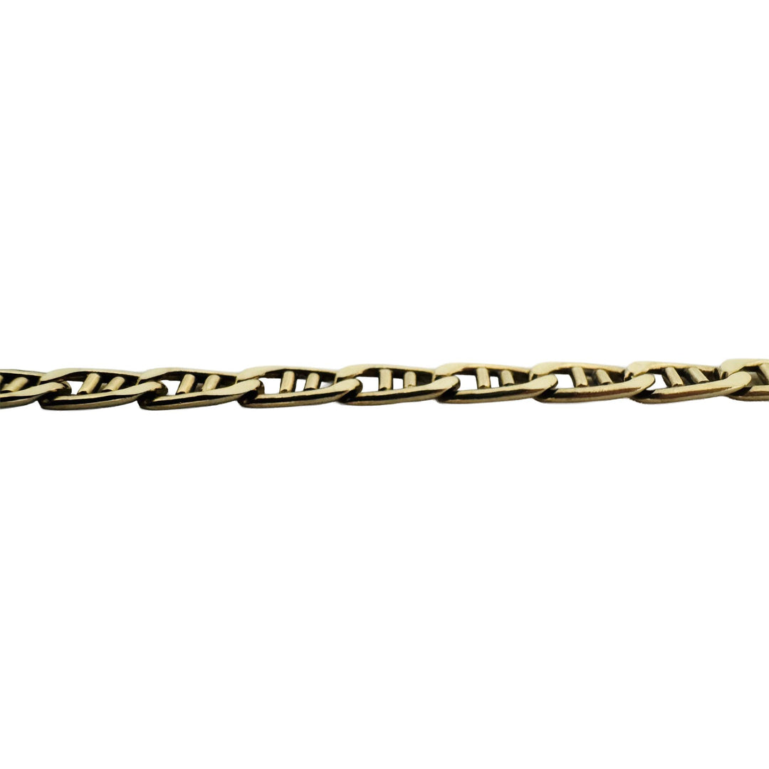14k Yellow Gold 16.2g Solid Men's 3.5mm Mariner Link Chain Necklace 20"