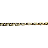 14k Yellow Gold 16.2g Solid Men's 3.5mm Mariner Link Chain Necklace 20"