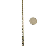 14k Yellow Gold 16.2g Solid Men's 3.5mm Mariner Link Chain Necklace 20"