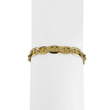 14k Yellow Gold 14.5g Solid 7mm Mariner Link Bracelet Italy 7.5"