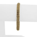 14k Yellow Gold 29.8g Solid Heavy 6.5mm Vintage Mesh Link Bracelet 7.25"