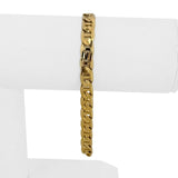 14k Yellow Gold 11.5g Solid 6.5mm Mariner Link Bracelet Italy 8"