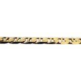 14k Yellow Gold 11.5g Solid 6.5mm Mariner Link Bracelet Italy 8"