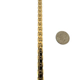 14k Yellow Gold 11.5g Solid 6.5mm Mariner Link Bracelet Italy 8"