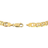 14k Yellow Gold 11.5g Solid 6.5mm Mariner Link Bracelet Italy 8"