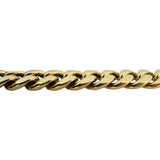 10k Yellow Gold 35.2g Semi Solid Thick 13mm Curb Link Bracelet 8.25"