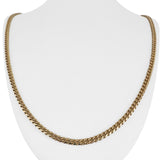 10k Yellow Gold 30g Solid Heavy 4mm Curb Link Chain Necklace 27"