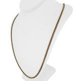 10k Yellow Gold 30g Solid Heavy 4mm Curb Link Chain Necklace 27"