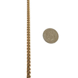 10k Yellow Gold 30g Solid Heavy 4mm Curb Link Chain Necklace 27"