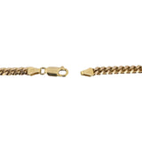 10k Yellow Gold 30g Solid Heavy 4mm Curb Link Chain Necklace 27"