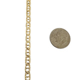 14k Yellow Gold 18.9g Solid Diamond Cut Mariner Link Chain Necklace Italy 22"