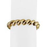 14k Yellow Gold 31g Heavy Polished 10mm San Marco Link Bracelet Italy 7.25"