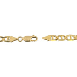 14k Yellow Gold 29g Solid Heavy 6mm Mariner Link Chain Necklace Italy 23"