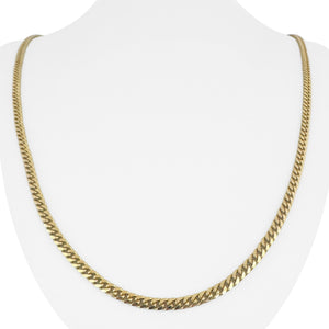 14k Yellow Gold 23.3g Solid 3.5mm Curb Link Chain Necklace South Africa 26"
