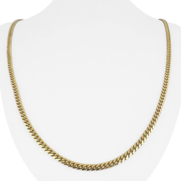 14k Yellow Gold 23.3g Solid 3.5mm Curb Link Chain Necklace South Africa 26