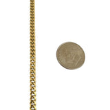 14k Yellow Gold 23.3g Solid 3.5mm Curb Link Chain Necklace South Africa 26"