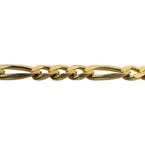 14k Yellow Gold 25g Solid 6mm Figaro Link Chain Necklace Italy 20"