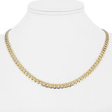 14k Yellow Gold 16.2g Solid Flat 5mm Curb Link Chain Necklace 18"