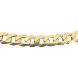 14k Yellow Gold 16.2g Solid Flat 5mm Curb Link Chain Necklace 18"