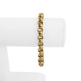 14k Yellow Gold 13g Ladies 7mm Rolo Link Bracelet Italy 7.5"